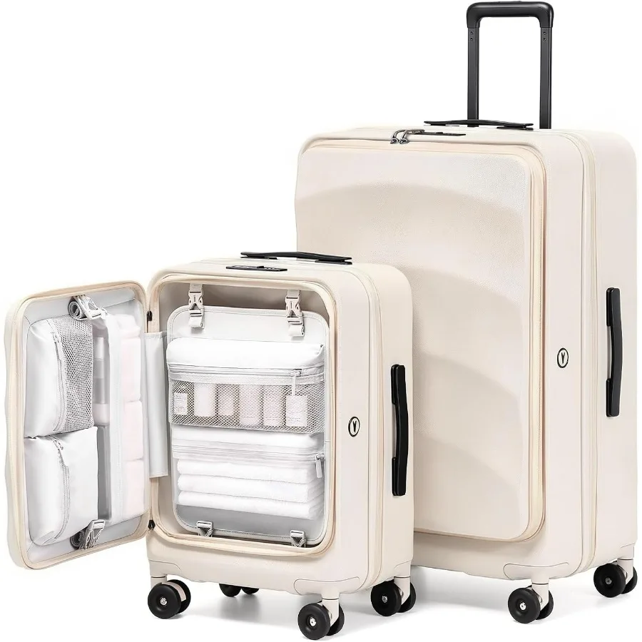 상단 개폐식 확장형 여행 가방 세트 2개, 20인치,  - Expandable Hard Shell Luggage Set 리뷰 및 가격