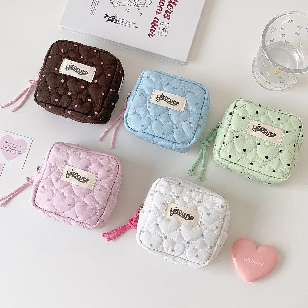 새로운 다용도 화장품 파우치, 대용량, 물방울무늬, 작 - Cosmetic Bags 리뷰 및 가격