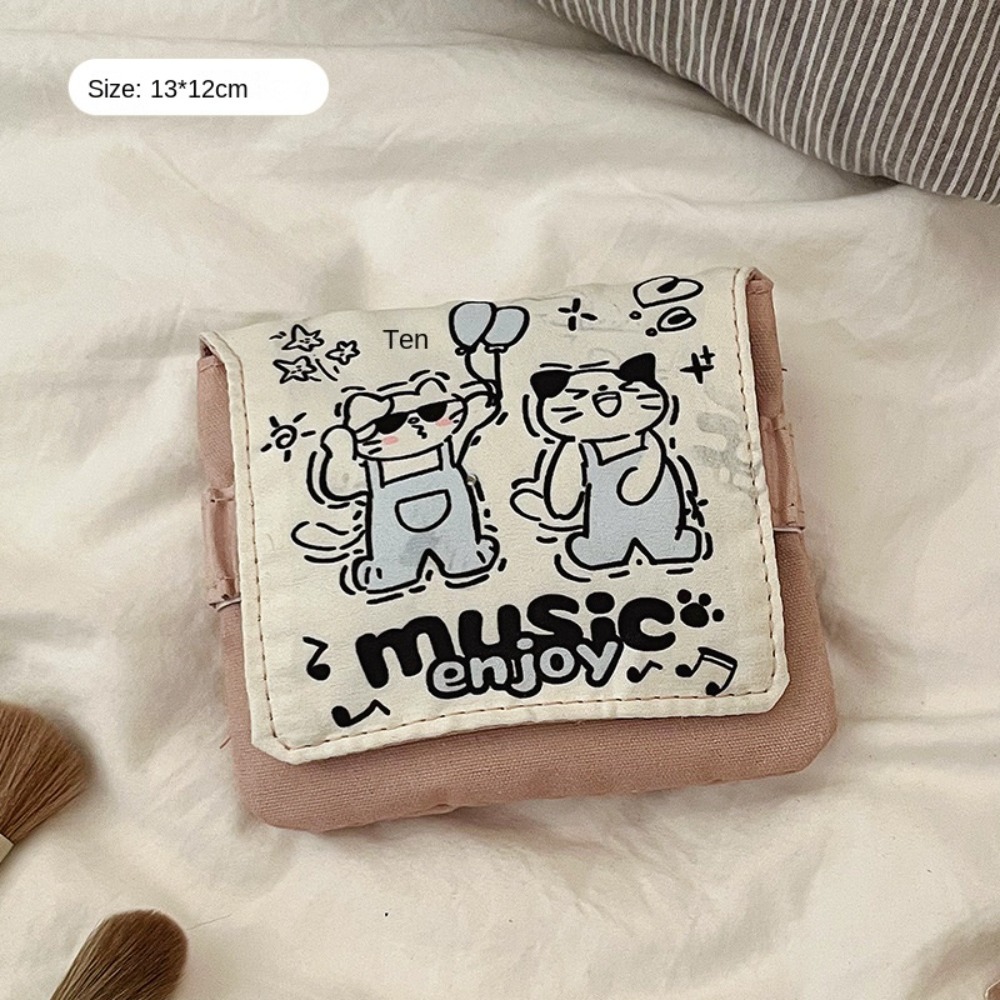 새로운 데이터 케이블 정리함 생리대 가방 대용량 만화  - Cosmetic Bags 리뷰 및 가격