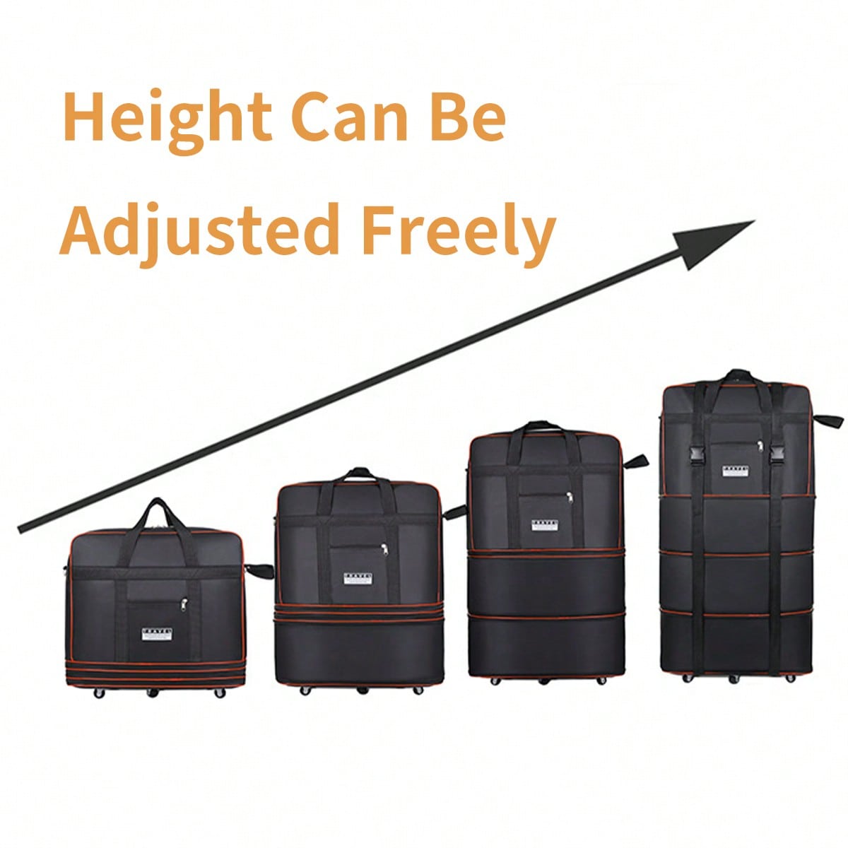 검은색 접이식 롤링 여행용 더플백, 확장 가능한 접이식 - Foldable Rolling Luggage Bag 리뷰 및 가격