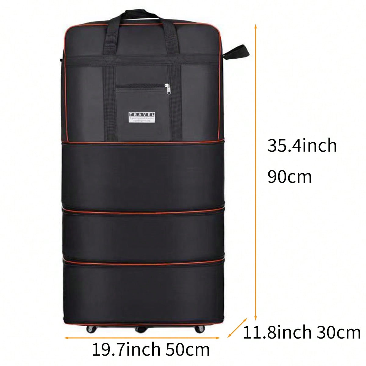 검은색 접이식 롤링 여행용 더플백, 확장 가능한 접이식 - Foldable Rolling Luggage Bag 리뷰 및 가격