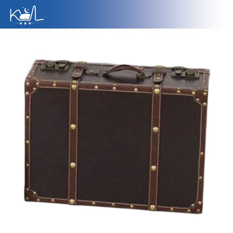 빈티지 브라운 장식용 수트케이스 보관함, 빈티지풍 대용 - Retro Vintage Trunk Suitcase 리뷰 및 가격