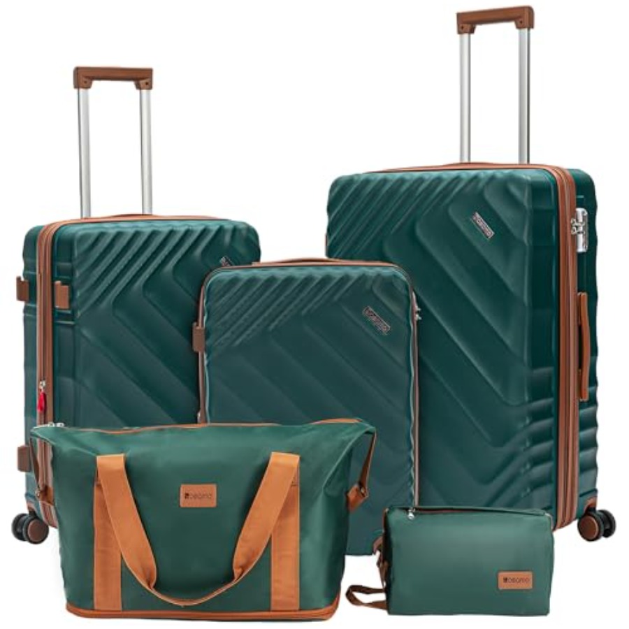 5개로 구성된 하드 셸 확장형 여행 가방 세트, 항공사 - Expandable Hard Shell Luggage Set 리뷰 및 가격