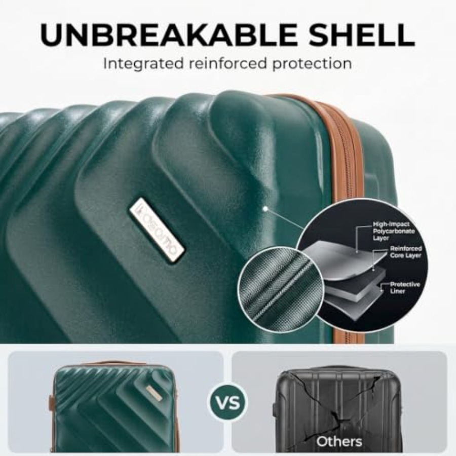 5개로 구성된 하드 셸 확장형 여행 가방 세트, 항공사 - Expandable Hard Shell Luggage Set 리뷰 및 가격