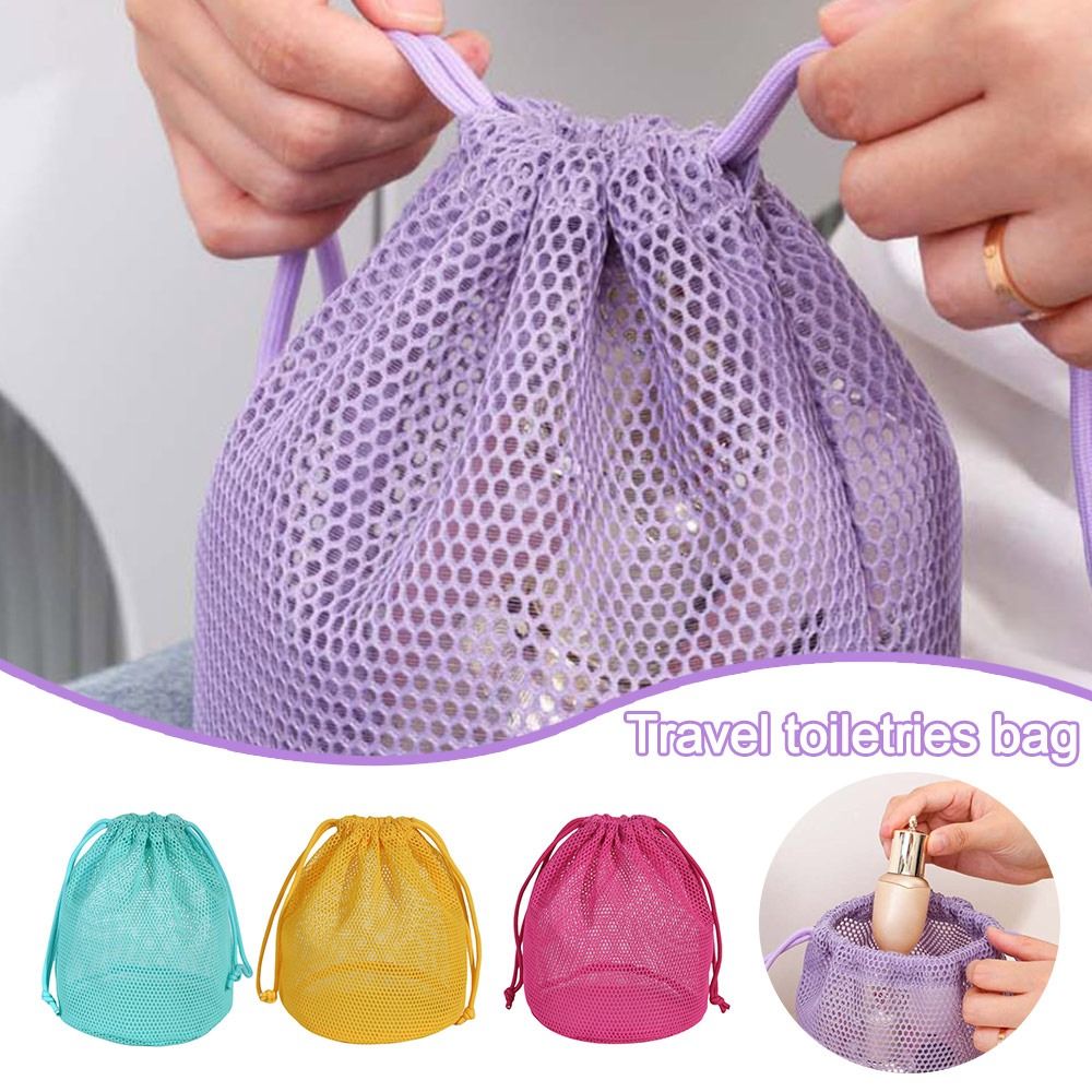새로운 도파민 컬러 화장품 파우치, 메시 소재, 대용량 - Cosmetic Bags 리뷰 및 가격