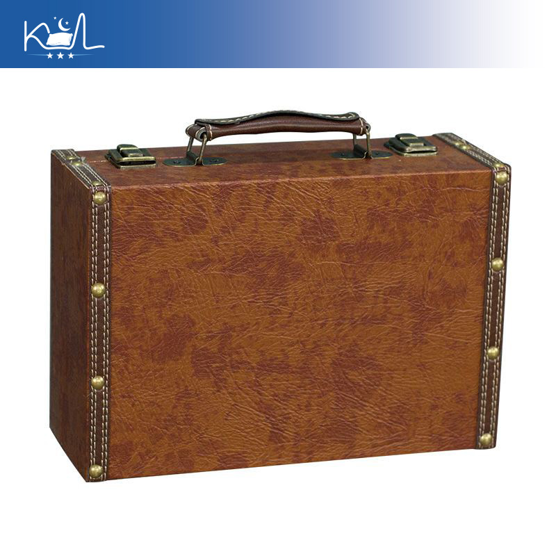 빈티지 브라운 장식용 수트케이스 보관함, 빈티지풍 대용 - Retro Vintage Trunk Suitcase 리뷰 및 가격