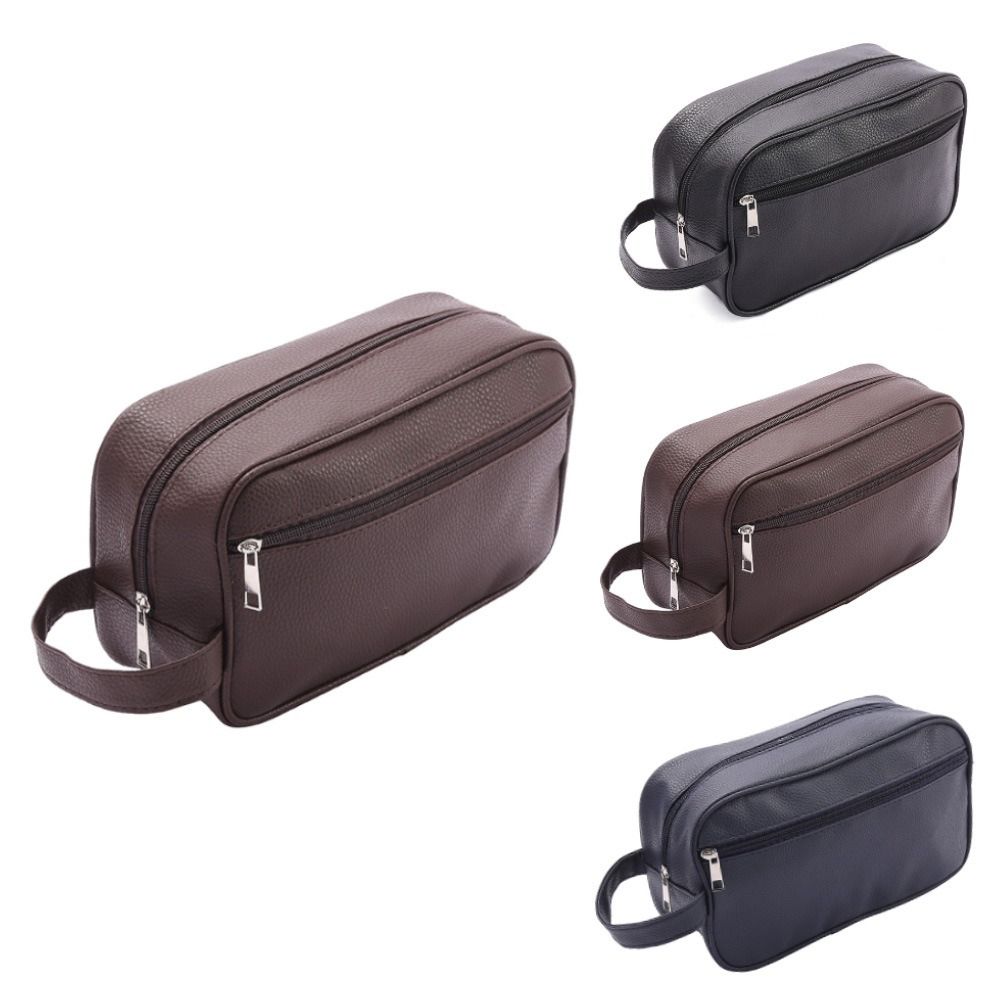 휴대용 대용량 남성용 화장품 가방, 여행용 PU 가죽  - Cosmetic Bags 리뷰 및 가격